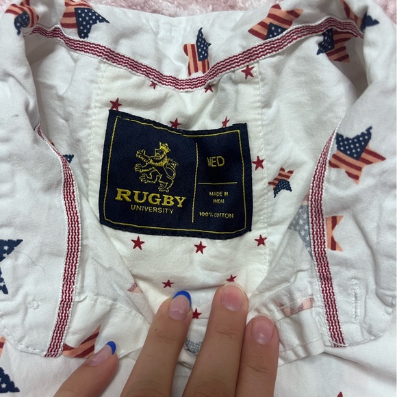 Rugby, Medium and Large, White and Blue - Picture 3 of 7